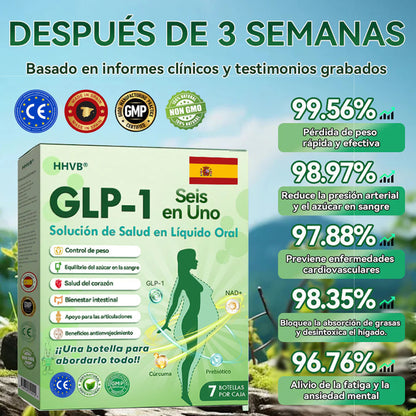 Tienda Oficial | 𝙃𝐻𝑉𝖡®✨𝑺𝒐𝒍𝒖𝒄𝒊ó𝒏 𝒐𝒓𝒂𝒍 𝒍í𝒒𝒖𝒊𝒅𝒂 𝑮𝑳𝑷-1 𝒔𝒆𝒊𝒔 𝒆𝒏 𝒖𝒏𝒐 (Solo una dosis al día, cambios visibles en 7 días) 🌿 Para obesidad, salud cardiovascular, diabetes, apnea del sueño, problemas articulares y más.